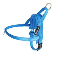 HKM-877139 Adjustable Nylon Dog Chest Harness with Traction Rope - Scalable in Blue, Black, Pink, and Rose Red