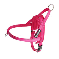 HKM-877139 Adjustable Nylon Dog Chest Harness with Traction Rope - Scalable in Blue, Black, Pink, and Rose Red