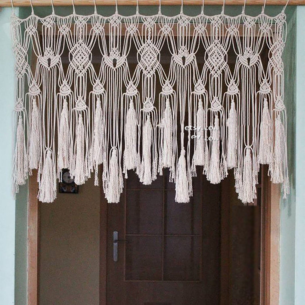 HKM-877331 Cotton Rope Woven Tapestry in European Style – Hand Washable, 120x55cm