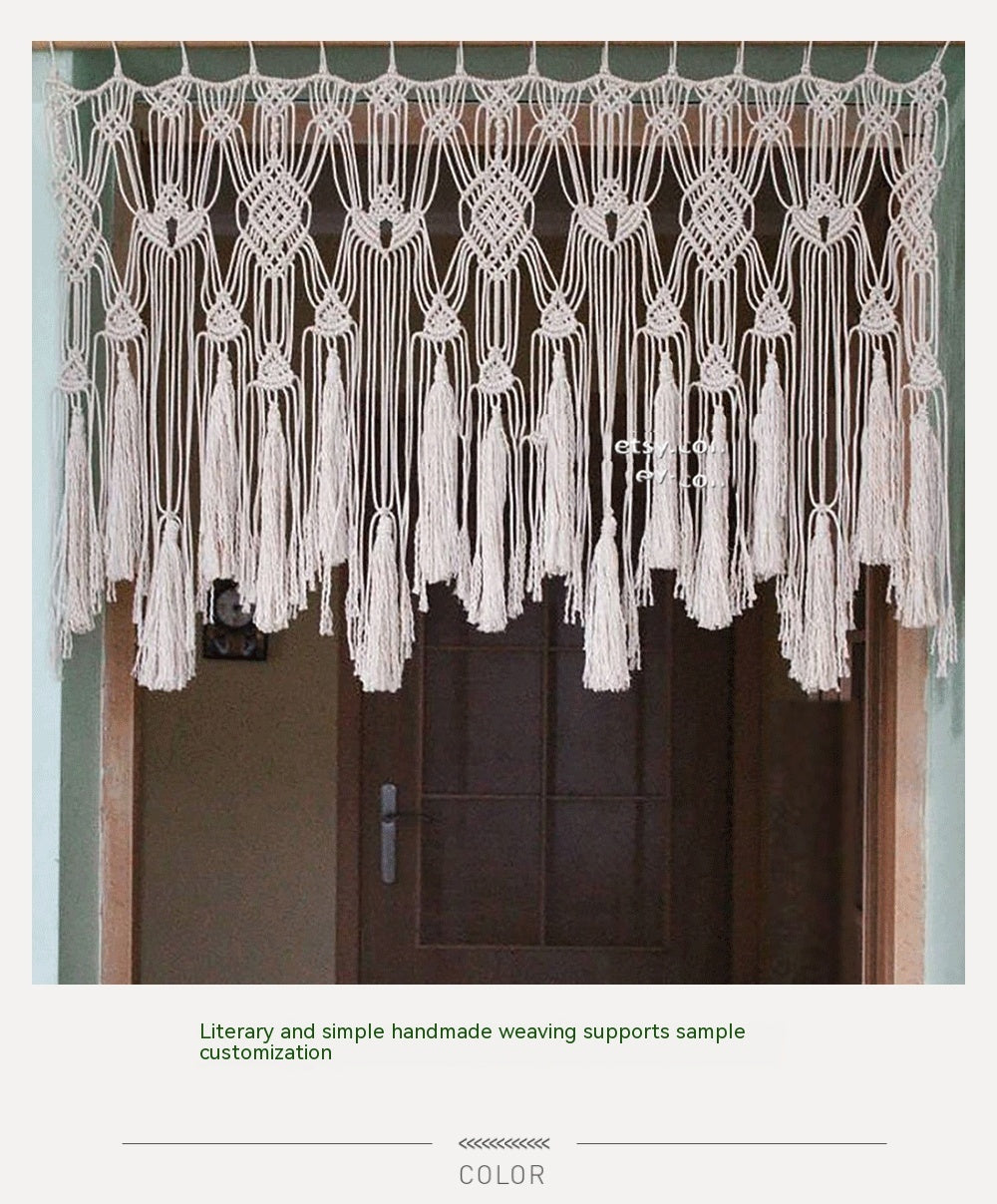 HKM-877331 Cotton Rope Woven Tapestry in European Style – Hand Washable, 120x55cm