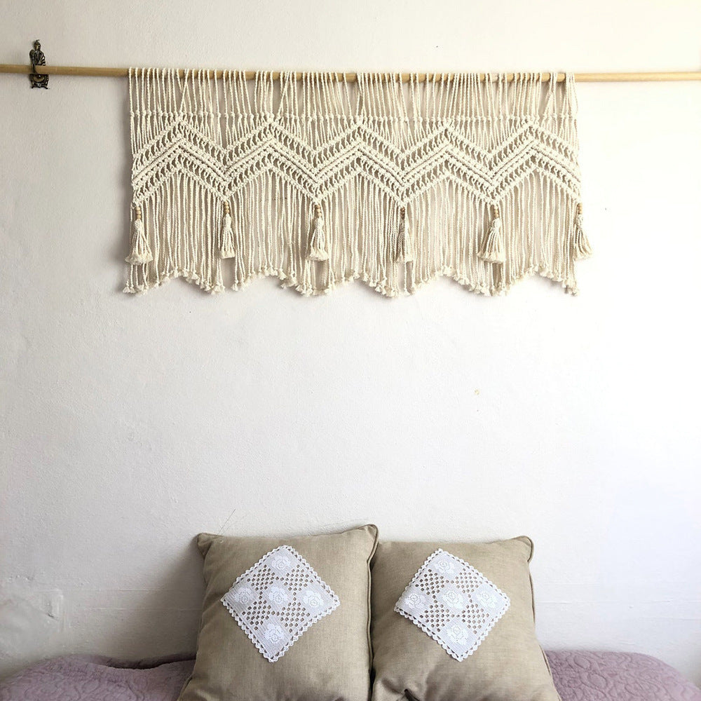 HKM-877331 Cotton Rope Woven Tapestry in European Style – Hand Washable, 120x55cm