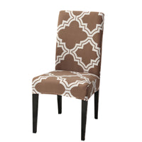 HKM-877331 Elastic Flower Dining Chair Cover in Polyester for Living Room and Events