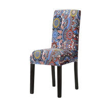 HKM-877331 Elastic Flower Dining Chair Cover in Polyester for Living Room and Events