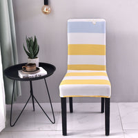 HKM-877331 Elastic Flower Dining Chair Cover in Polyester for Living Room and Events