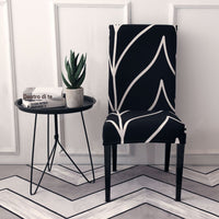 HKM-877331 Elastic Flower Dining Chair Cover in Polyester for Living Room and Events