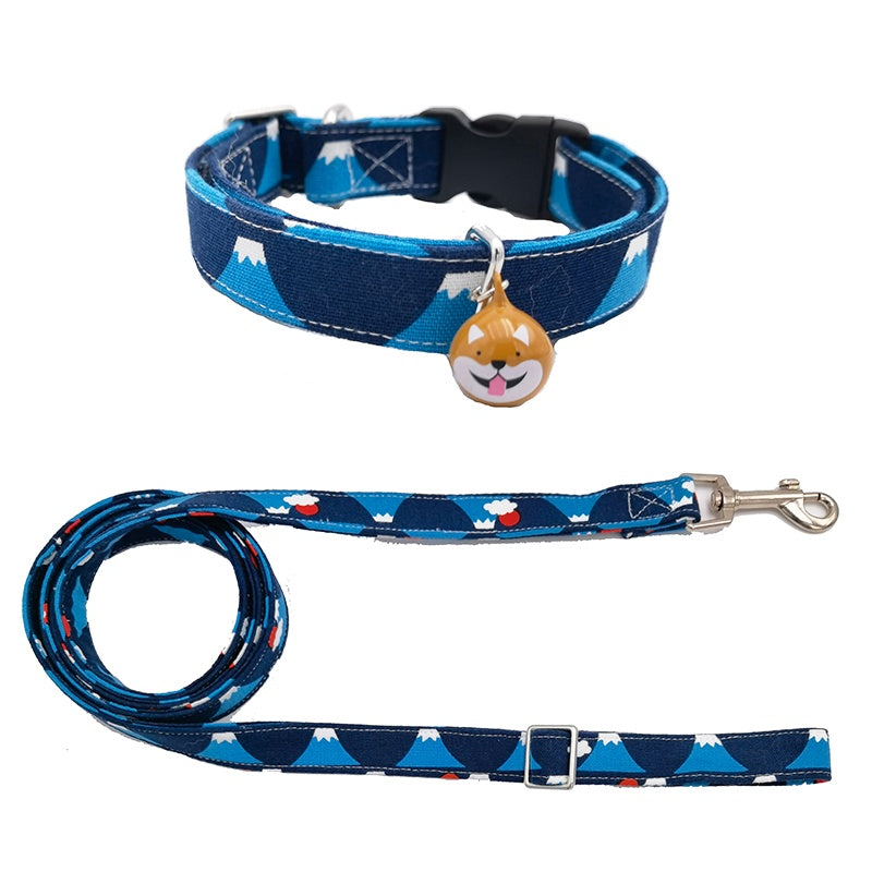 HKM-877331 Japanese Style Dog Collar Shiba Inu Corgi Pet Small Dog Collar