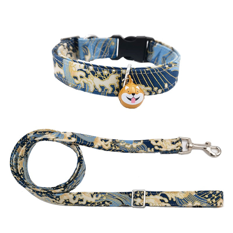 HKM-877331 Japanese Style Dog Collar Shiba Inu Corgi Pet Small Dog Collar