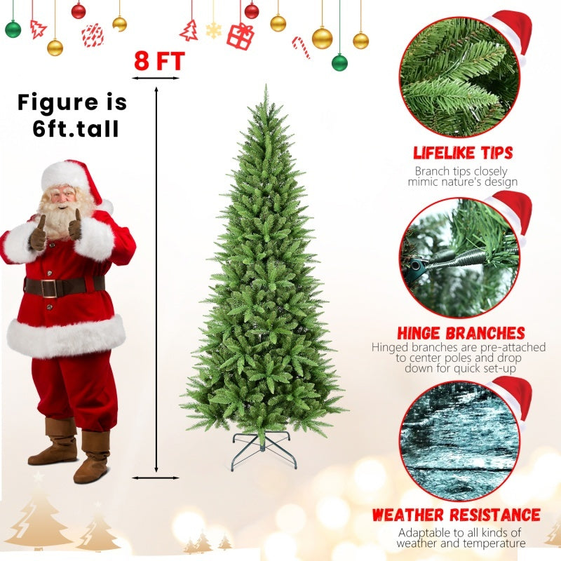 HKM-877395 Mixed PE/PVC Christmas Tree - Available in 4ft, 6ft, 7.5ft, 8ft, and 9ft Sizes