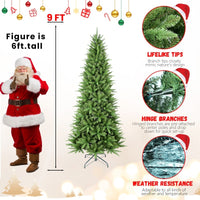 HKM-877395 Mixed PE/PVC Christmas Tree - Available in 4ft, 6ft, 7.5ft, 8ft, and 9ft Sizes