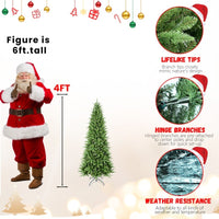 HKM-877395 Mixed PE/PVC Christmas Tree - Available in 4ft, 6ft, 7.5ft, 8ft, and 9ft Sizes