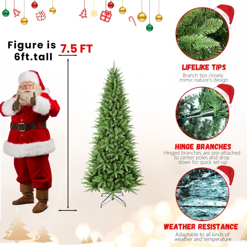 HKM-877395 Mixed PE/PVC Christmas Tree - Available in 4ft, 6ft, 7.5ft, 8ft, and 9ft Sizes