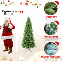 HKM-877395 Mixed PE/PVC Christmas Tree - Available in 4ft, 6ft, 7.5ft, 8ft, and 9ft Sizes