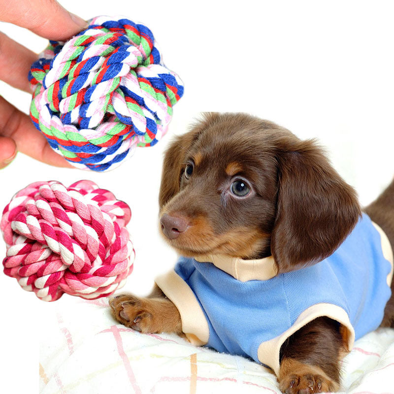 HKM-877395 Pet Toy Cotton Rope Ball