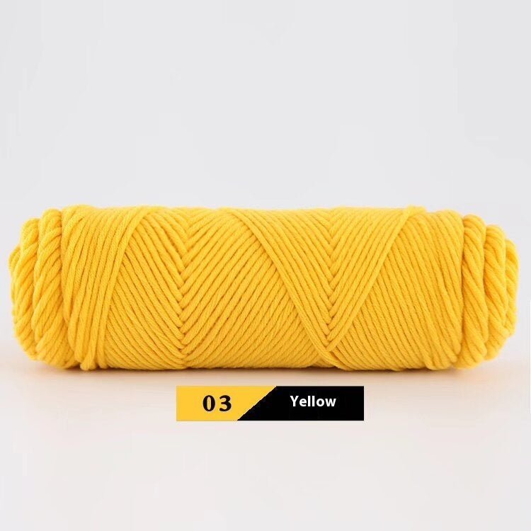 KTX-877459 Thick Cotton Knitting Yarn - 8-Strand Worsted Acrylic Fiber, Ideal for Various Craft Projects