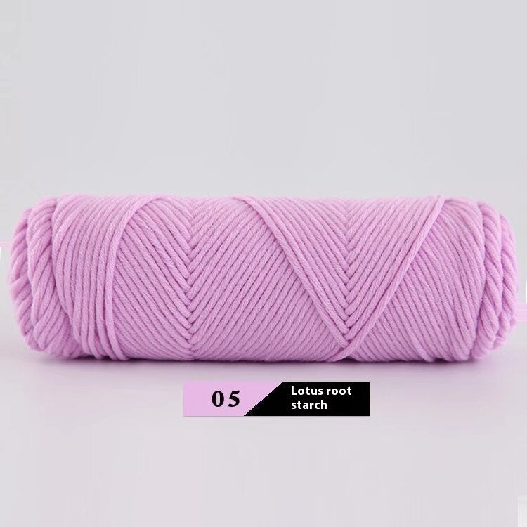 KTX-877459 Thick Cotton Knitting Yarn - 8-Strand Worsted Acrylic Fiber, Ideal for Various Craft Projects