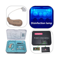 HKM-877523 KXW210 UV Sterilization Hearing Aid Headset with USB Charging, 200MA Battery, and Ear Hook Design
