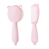 HKM-877587 Natural Rubber Silicone Baby Hair Brush and Comb Set - EPT492113