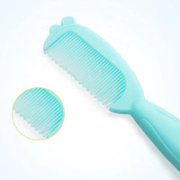 HKM-877587 Natural Rubber Silicone Baby Hair Brush and Comb Set - EPT492113