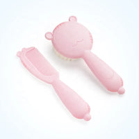 HKM-877587 Natural Rubber Silicone Baby Hair Brush and Comb Set - EPT492113