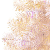 HKM-877587 Shimmering Tips Artificial Christmas Tree, 240 cm, PVC, Green and White