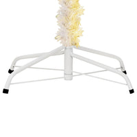 HKM-877587 Shimmering Tips Artificial Christmas Tree, 240 cm, PVC, Green and White