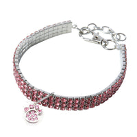 HKM-877651 Crystal Elastic Pet Collar Necklace for All Seasons - Cartoon Style for Festivals and Birthdays