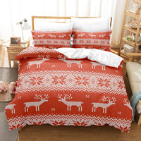 HKM-877779 3D Digital Print Christmas Duvet Cover & Pillowcase Set - Multiple Sizes Available