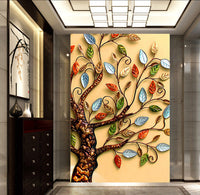 HKM-877779 5D Diamond Painting Kit - Fortune Tree Design, Frameless Canvas Art, Multiple Sizes Available
