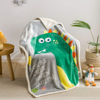 HKM-877779 Children's Coral Polyester Cashmere Blanket - Modern Chinese Style, 100x140cm
