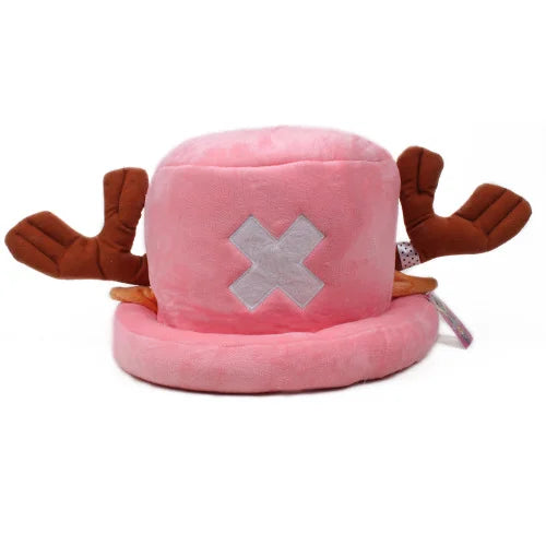 Luffy Style Plush Antlers Chopper Hat for Anime Cosplay