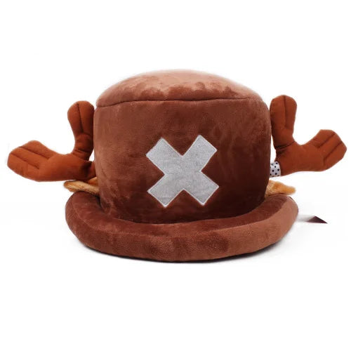 Luffy Style Plush Antlers Chopper Hat for Anime Cosplay