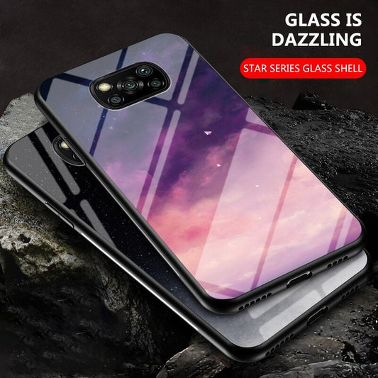 HKM-878035 Colorful Starry Sky TPU+PC Back Cover for Xiaomi Phones