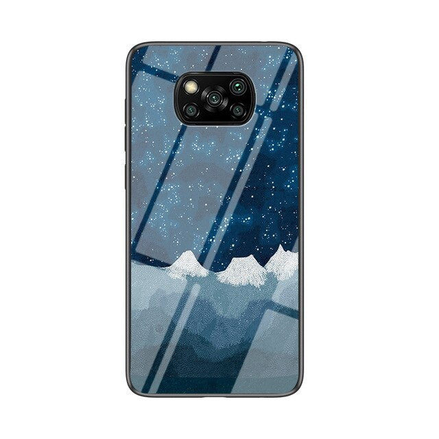 HKM-878035 Colorful Starry Sky TPU+PC Back Cover for Xiaomi Phones