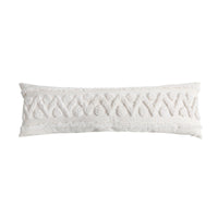 HKM-878227 Blue Geometric Tufted Cotton and Linen Pillow Cover, Available in Multiple Sizes
