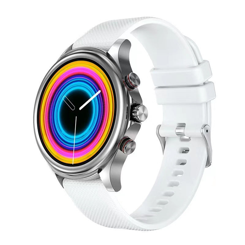 HKM-878291 1.3-Inch Round Smart Watch with Heart Rate, Blood Pressure, and Blood Oxygen Monitoring
