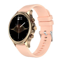 HKM-878291 1.3-Inch Round Smart Watch with Heart Rate, Blood Pressure, and Blood Oxygen Monitoring