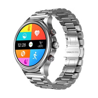 HKM-878291 1.3-Inch Round Smart Watch with Heart Rate, Blood Pressure, and Blood Oxygen Monitoring