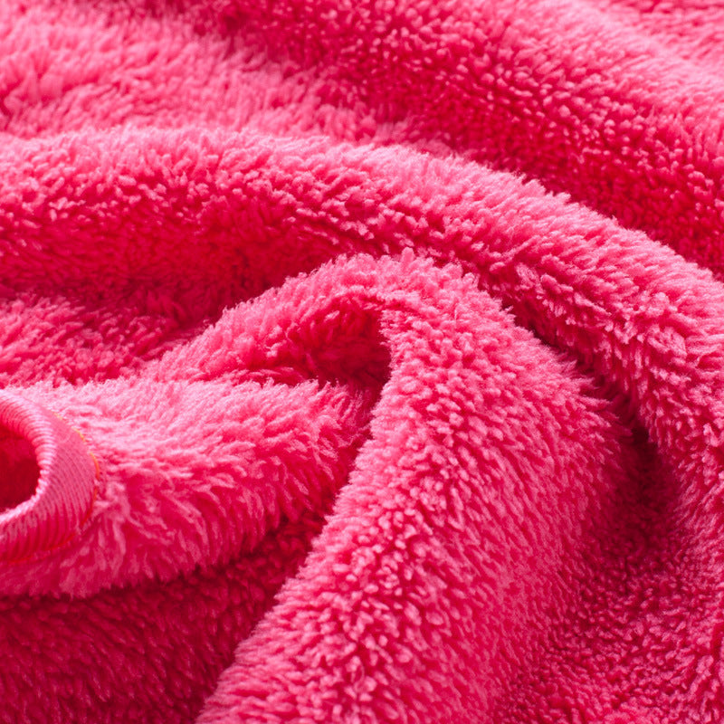 HKM-878355 Pink Superfine Fiber Makeup Remover Towel for Gentle Cleansing - 40x18cm