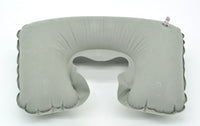 HKM-878611 Inflatable U-Shaped Neck Pillow in Flocking PVC for Comfortable Travel and Relaxation
