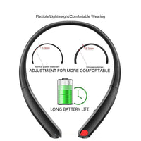 HKM-878675 Neckband Bluetooth Headset with Stereo Sound in Black and Rose Gold