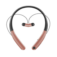 HKM-878675 Neckband Bluetooth Headset with Stereo Sound in Black and Rose Gold