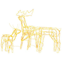 HKM-878739 3-Piece LED Reindeer Christmas Decoration Set - Warm White Lights for Indoor & Outdoor Use