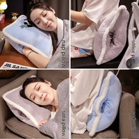 HKM-878739 Cartoon Panda Three-in-One Cushion Pillow and Blanket Set