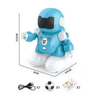 HKM-878739 Musical Soccer Robot Toy for Kids - Battery Operated with Light & Sound Features