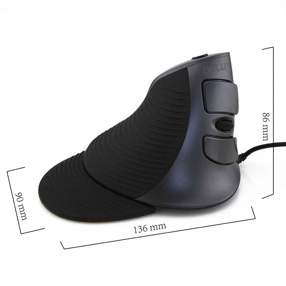HKM-878803 Ergonomic Wired Vertical Optical Mouse for Desktop Use