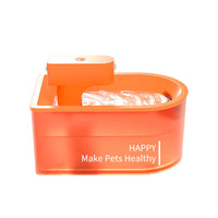 HKM-878803 Wireless Infrared Pet Water Dispenser - 1.8L Capacity, Orange, ABS Material, Induction Distance 1.2m