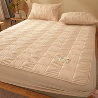HKM-878931 Pure Cotton Quilted Mattress Protector, Thickened and Anti-Mite, 360° All-Inclusive Design