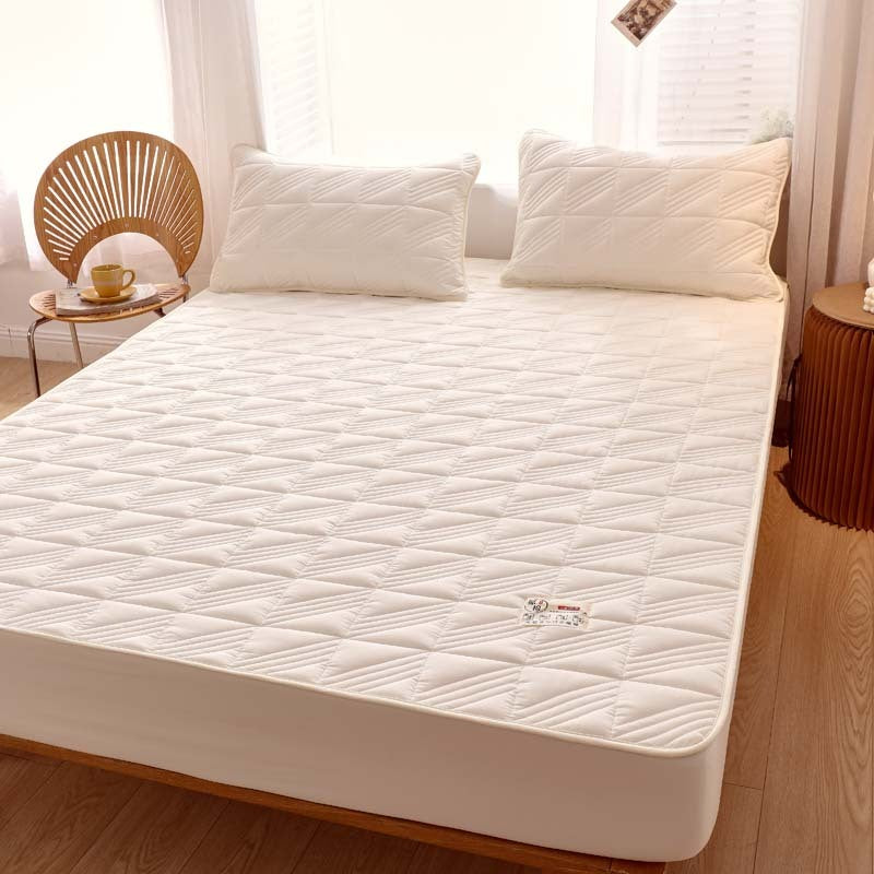 HKM-878931 Pure Cotton Quilted Mattress Protector, Thickened and Anti-Mite, 360° All-Inclusive Design