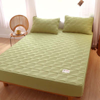 HKM-878931 Pure Cotton Quilted Mattress Protector, Thickened and Anti-Mite, 360° All-Inclusive Design