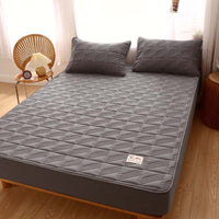 HKM-878931 Pure Cotton Quilted Mattress Protector, Thickened and Anti-Mite, 360° All-Inclusive Design